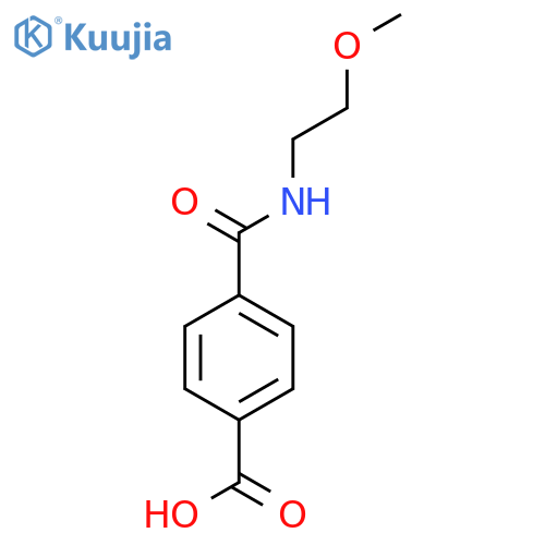 4-(2-methoxyethyl)carbamoylbenzoic acid structure