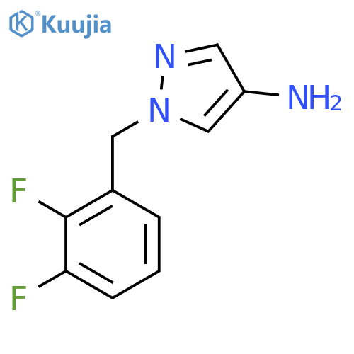 1-[(2,3-Difluorophenyl)methyl]-1H-pyrazol-4-amine structure