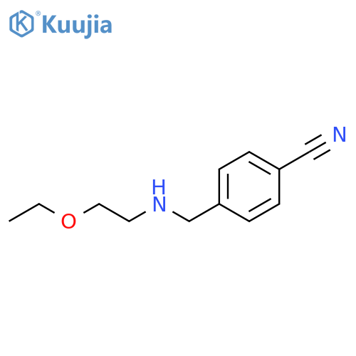 4-{(2-ethoxyethyl)aminomethyl}benzonitrile structure