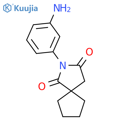 2-(3-Aminophenyl)-2-azaspiro[4.4]nonane-1,3-dione structure