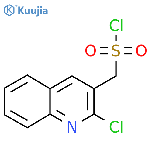 (2-chloroquinolin-3-yl)methanesulfonyl chloride structure