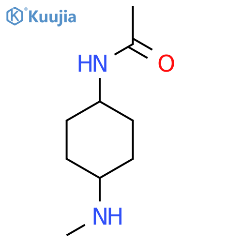 N-[4-(methylamino)cyclohexyl]acetamide structure