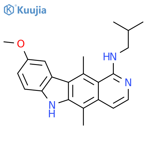 6H-Pyrido[4,3-b]carbazol-1-amine,9-methoxy-5,11-dimethyl-N-(2-methylpropyl)- structure