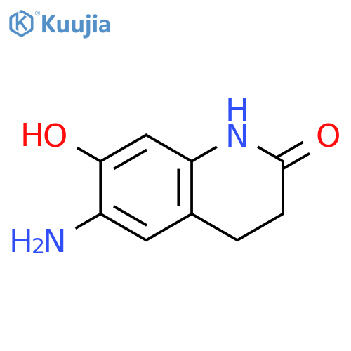6-amino-7-hydroxy-1,2,3,4-tetrahydroquinolin-2-one structure