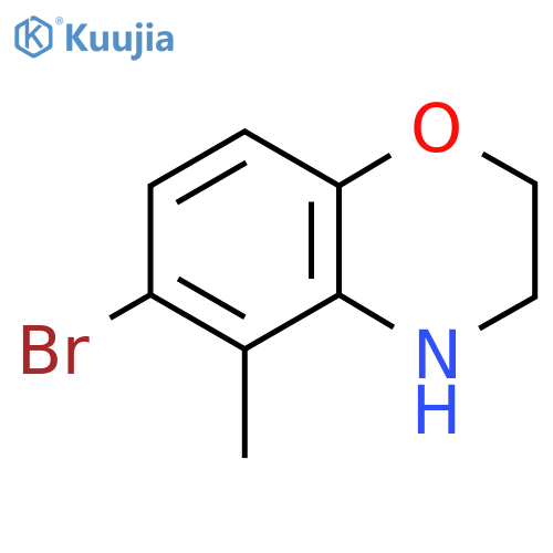 6-Bromo-5-methyl-3,4-dihydro-2H-benzo[b][1,4]oxazine structure