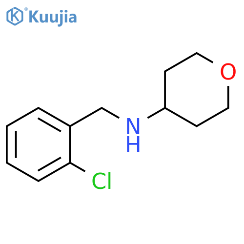 N-[(2-chlorophenyl)methyl]oxan-4-amine structure