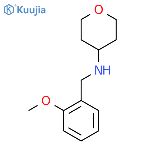 N-[(2-Methoxyphenyl)methyl]oxan-4-amine structure