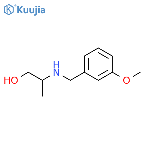 2-{(3-methoxyphenyl)methylamino}propan-1-ol structure