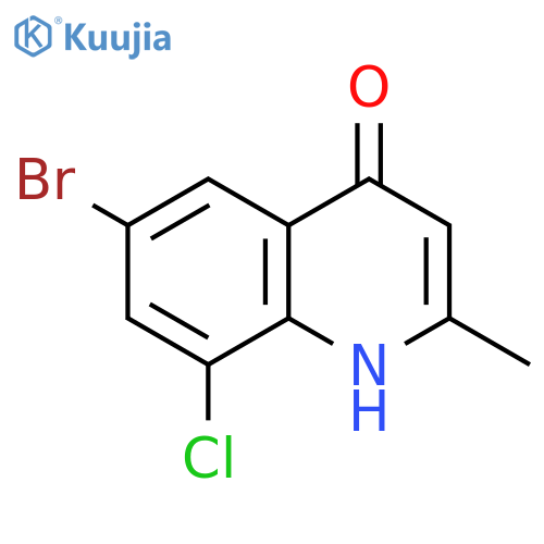 6-bromo-8-chloro-2-methyl-1,4-dihydroquinolin-4-one structure