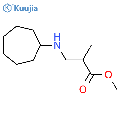 Methyl 3-(cycloheptylamino)-2-methylpropanoate structure