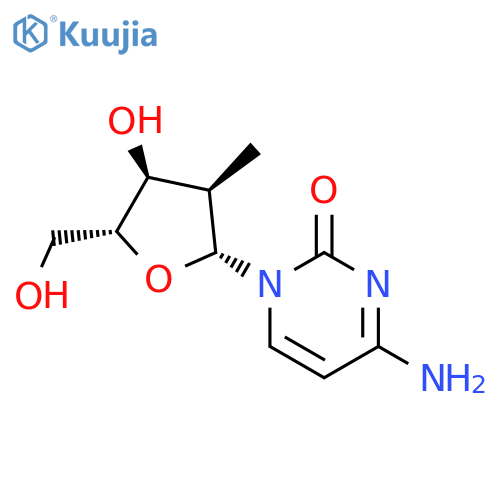 2(1H)-Pyrimidinone,4-amino-1-(2-deoxy-2-methyl-b-D-arabinofuranosyl)- structure
