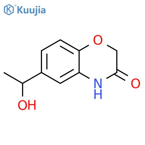 6-(1-hydroxyethyl)-3,4-dihydro-2H-1,4-benzoxazin-3-one structure