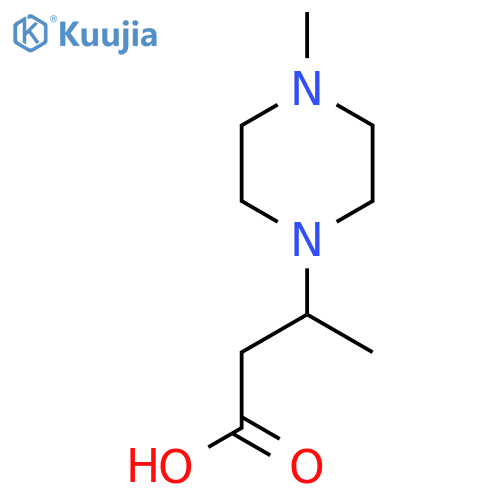 3-(4-Methylpiperazin-1-yl)butanoic acid structure