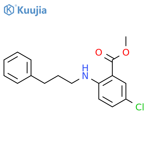 Methyl 5-chloro-2-[(3-phenylpropyl)amino]benzoate structure