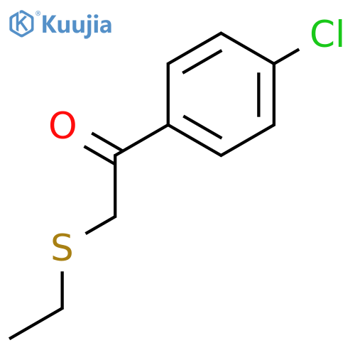 Ethanone, 1-(4-chlorophenyl)-2-(ethylthio)- structure