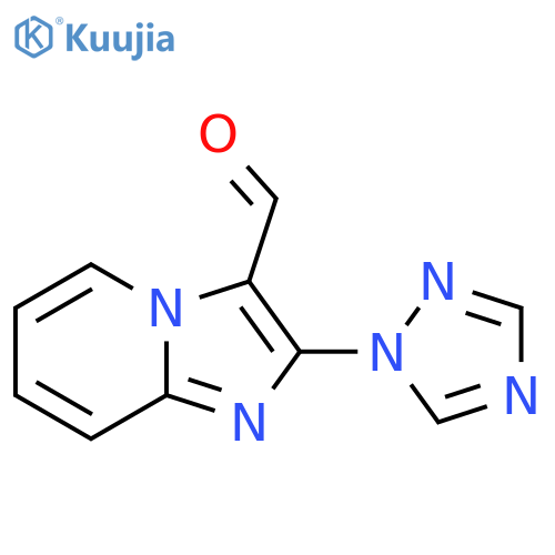 2-(1H-1,2,4-triazol-1-yl)imidazo1,2-apyridine-3-carbaldehyde structure