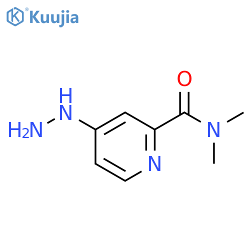 4-HYDRAZINYL-N,N-DIMETHYLPYRIDINE-2-CARBOXAMIDE structure