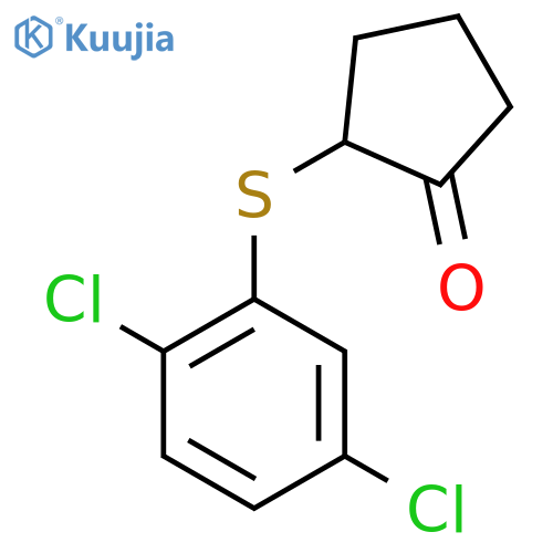 Cyclopentanone, 2-[(2,5-dichlorophenyl)thio]- structure