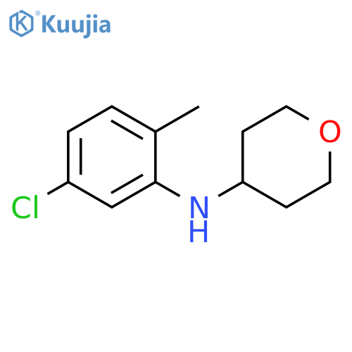 N-(5-chloro-2-methylphenyl)oxan-4-amine structure