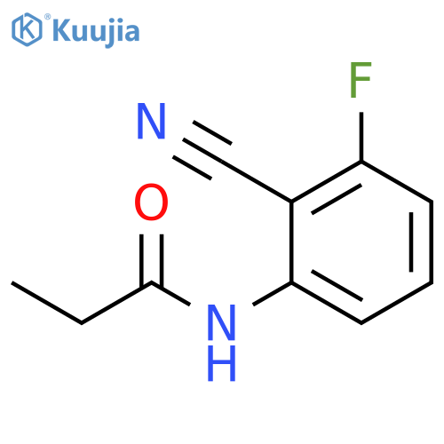 N-(2-cyano-3-fluorophenyl)propanamide structure
