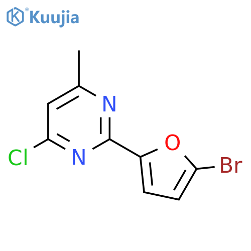 2-(5-Bromofuran-2-yl)-4-chloro-6-methylpyrimidine structure