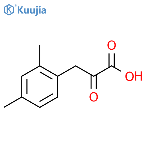 3-(2,4-dimethylphenyl)-2-oxopropanoic acid structure