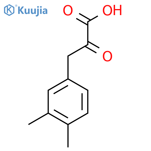 3-(3,4-dimethylphenyl)-2-oxopropanoic acid structure
