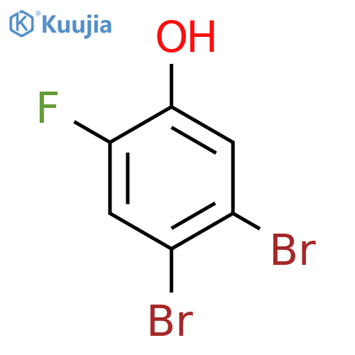 4,5-Dibromo-2-fluorophenol structure