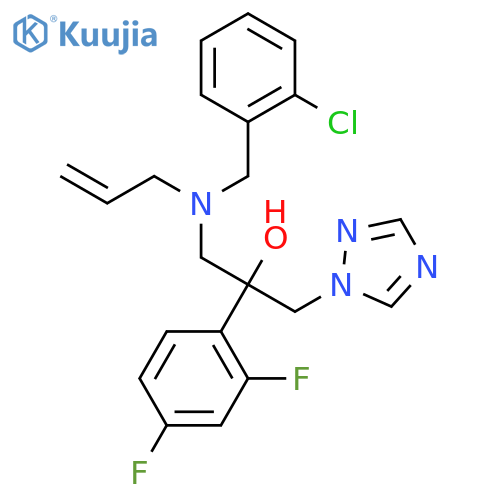 1-[(2-chlorophenyl)methyl-prop-2-enylamino]-2-(2,4-difluorophenyl)-3-(1,2,4-triazol-1-yl)propan-2-ol structure