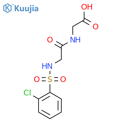 2-2-(2-Chlorobenzenesulfonamido)acetamidoacetic Acid structure