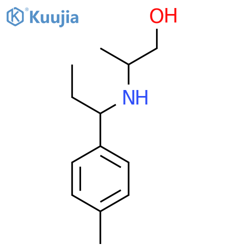 2-{1-(4-methylphenyl)propylamino}propan-1-ol structure