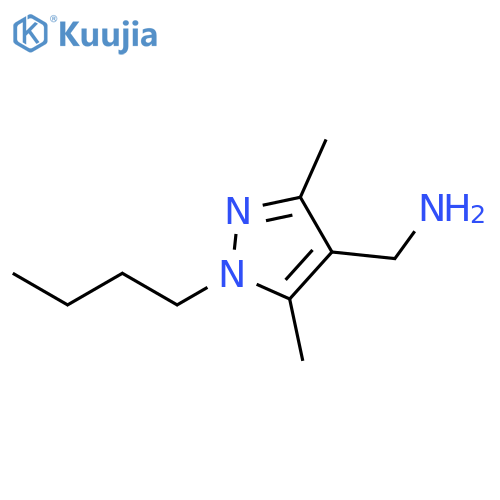 (1-butyl-3,5-dimethyl-1H-pyrazol-4-yl)methanamine structure