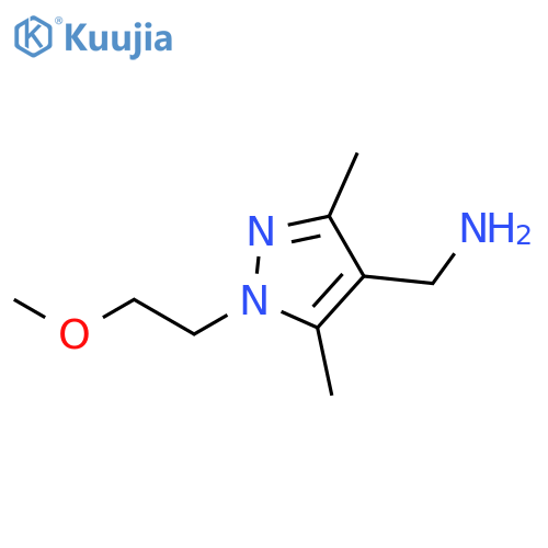 1-(2-Methoxyethyl)-3,5-dimethyl-1H-pyrazol-4-ylmethanamine structure