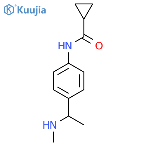 N-{4-1-(methylamino)ethylphenyl}cyclopropanecarboxamide structure