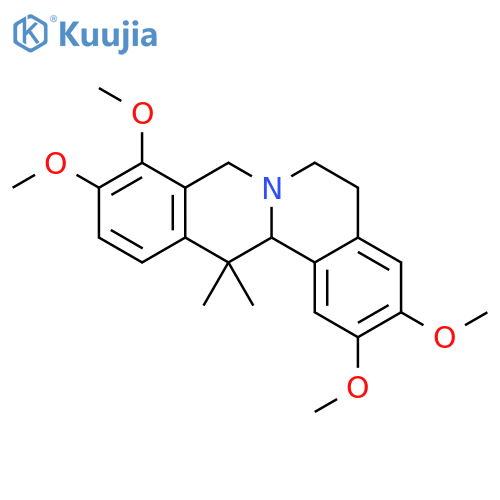 6H-Dibenzo[a,g]quinolizine,5,8,13,13a-tetrahydro-2,3,9,10-tetramethoxy-13,13-dimethyl-, (13aS)- structure