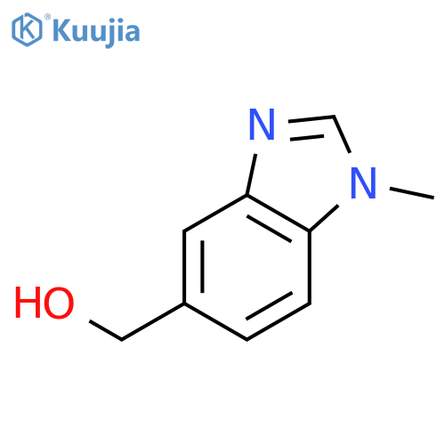 (1-methyl-1H-1,3-benzodiazol-5-yl)methanol structure