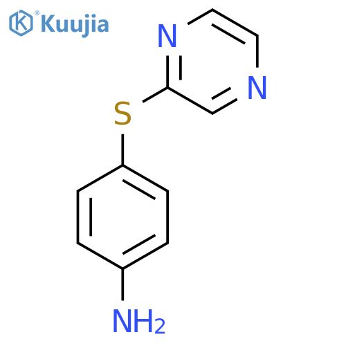 4-(Pyrazin-2-ylsulfanyl)aniline structure