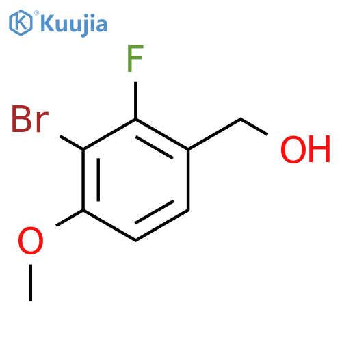 (3-Bromo-2-fluoro-4-methoxyphenyl)methanol structure