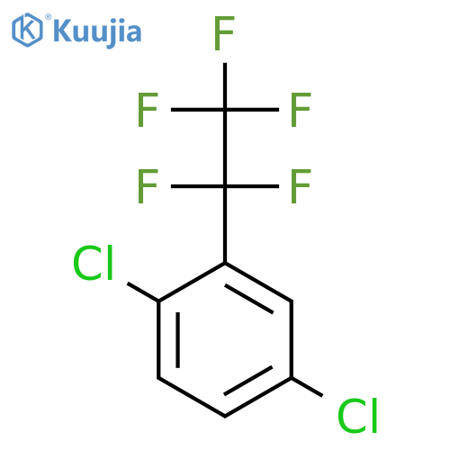 1,4-dichloro-2-(1,1,2,2,2-pentafluoroethyl)benzene structure