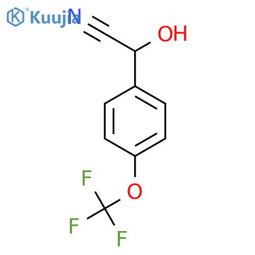 2-Hydroxy-2-(4-(trifluoromethoxy)phenyl)acetonitrile structure