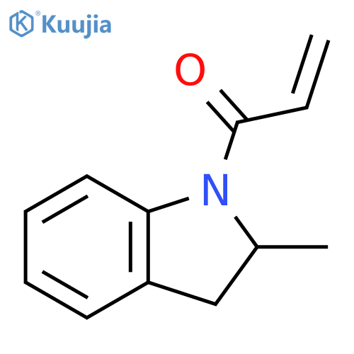 1-(2-methyl-2,3-dihydro-1H-indol-1-yl)prop-2-en-1-one structure