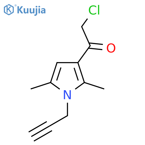 Ethanone, 2-chloro-1-[2,5-dimethyl-1-(2-propyn-1-yl)-1H-pyrrol-3-yl]- structure