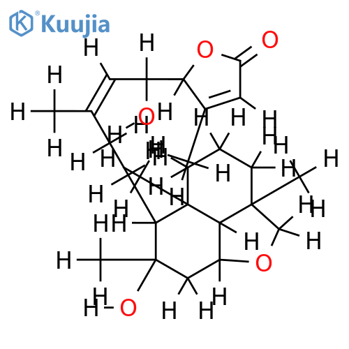 8alpha,15(S)-dihydroxy-23,6alpha-epoxy-labd-13(14),17-dien-16(S),19-olide structure