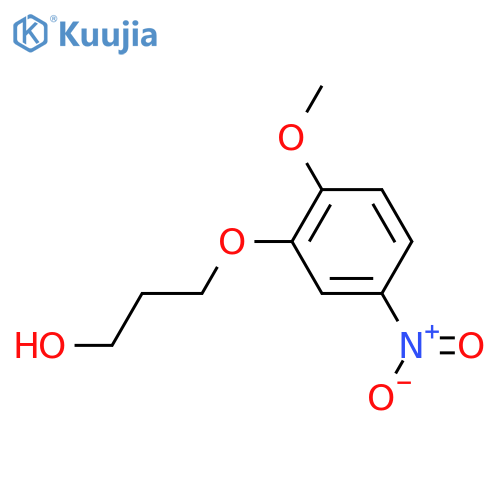 3-(2-methoxy-5-nitrophenoxy)propan-1-ol structure