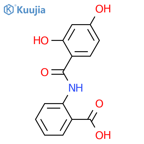2-Benzamidobenzoic acid; 2',4'-Dihydroxy structure