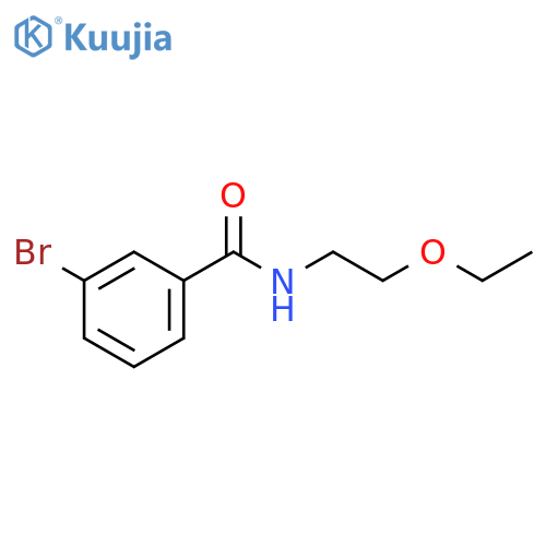 3-bromo-N-(2-ethoxyethyl)benzamide structure