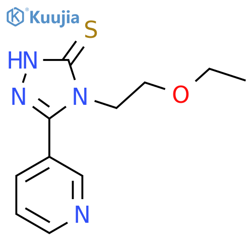 4-(2-ethoxyethyl)-5-(pyridin-3-yl)-4H-1,2,4-triazole-3-thiol structure