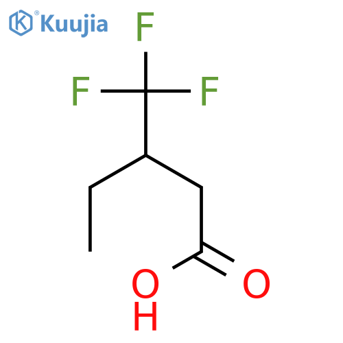 3-(Trifluoromethyl)pentanoic acid structure
