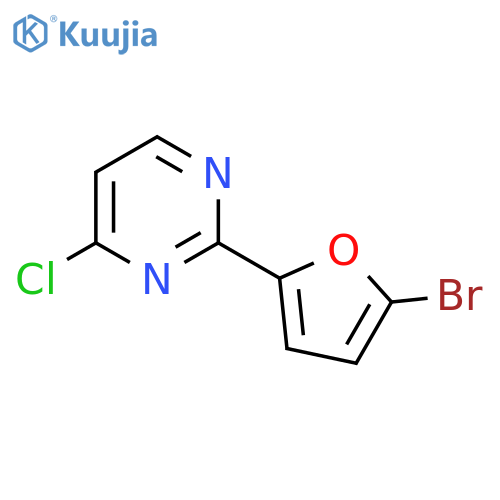 2-(5-Bromofuran-2-yl)-4-chloropyrimidine structure