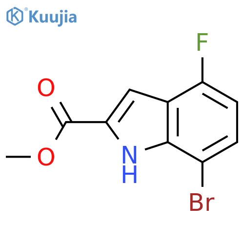 methyl 7-bromo-4-fluoro-1H-indole-2-carboxylate structure